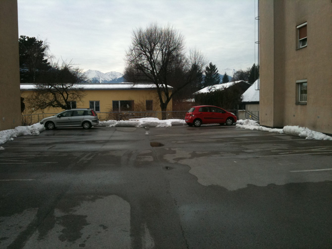 Foto der Parkplätze